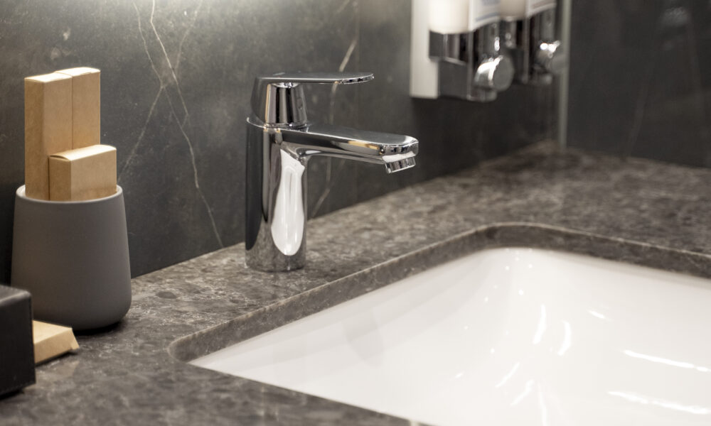 bathroom sink hotel room